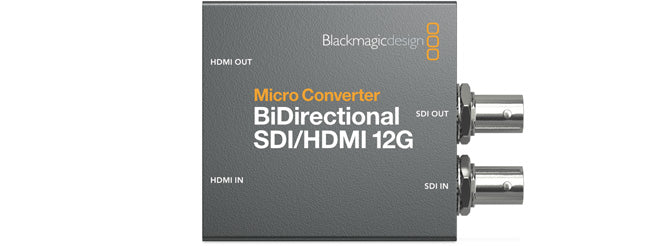 BLACKMAGIC MICRO CONVERTER BI DIRECTIONNEL SDI HDMI 12G
