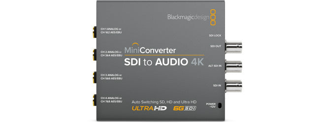 BLACKMAGIC MINI CONVERTER SDI TO AUDIO 4K