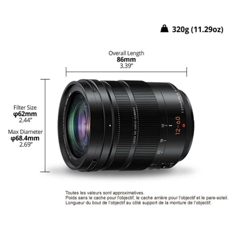 PANASONIC LUMIX 12-60mm f:2.8-4 DG VARIO