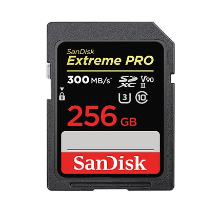 SANDISK SDXC 256GO 300 MB/S V90 // PAS LOUABLE SEUL